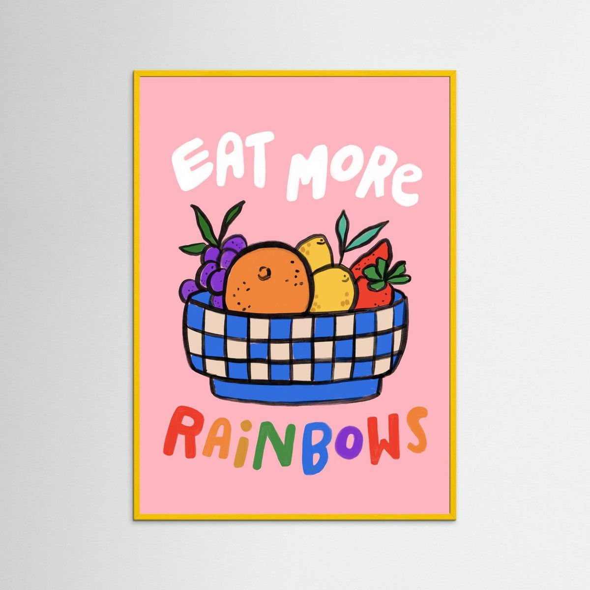 Eat More Rainbows Art Print