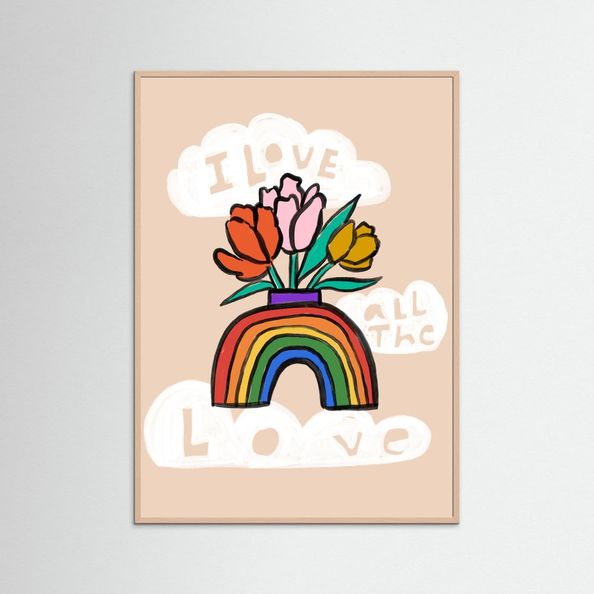"I Love All the Love" Art Print 