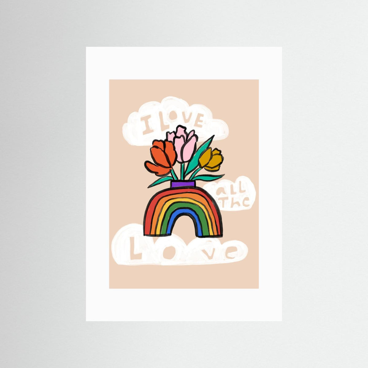 "I Love All the Love" Art Print 
