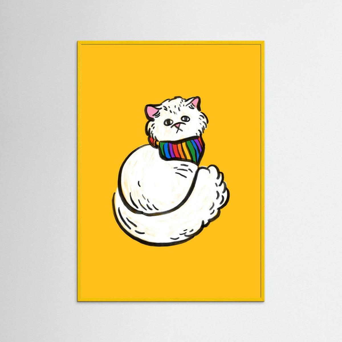 Rainbow Kitty Art Print