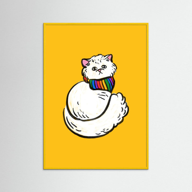 Rainbow Kitty Art Print