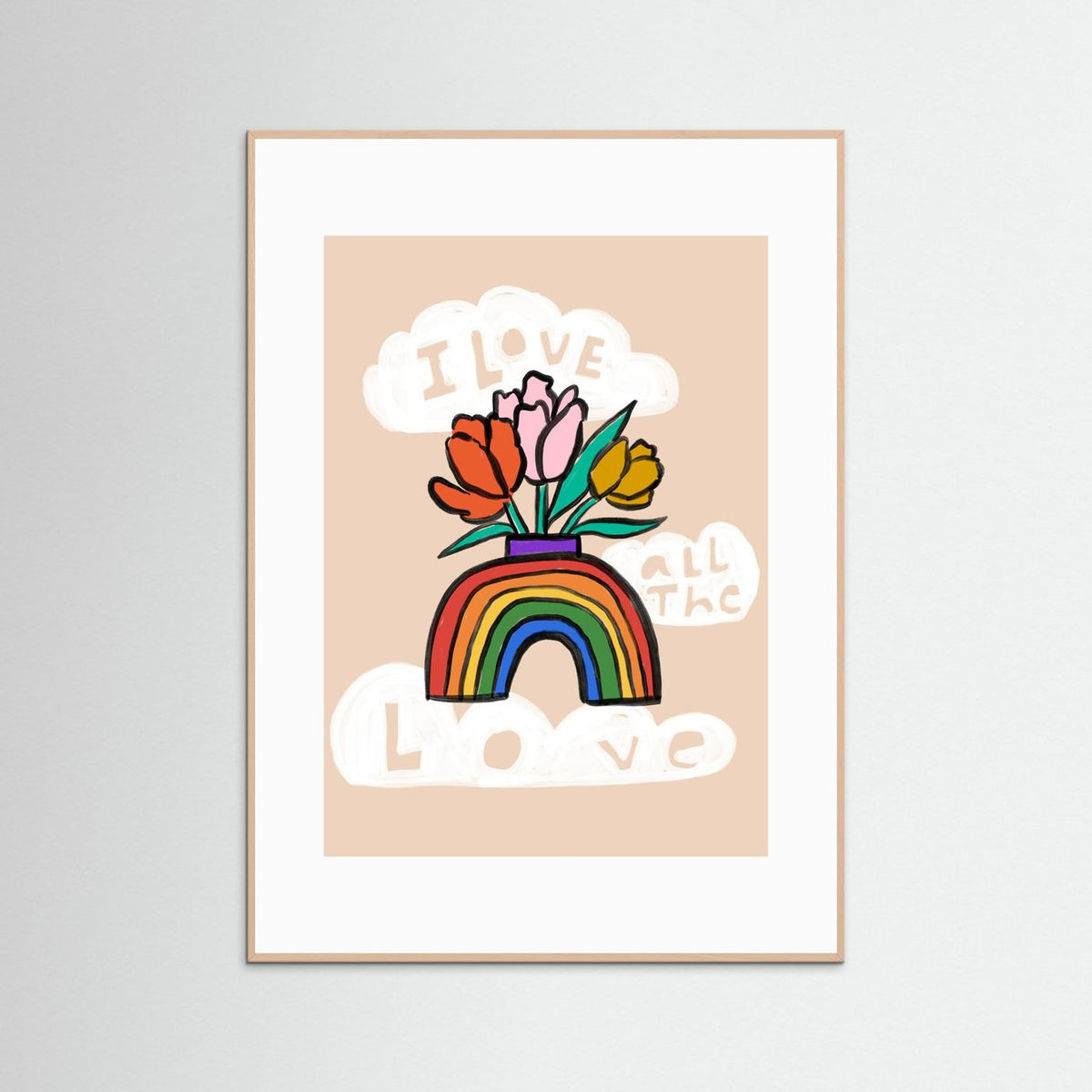 "I Love All the Love" Art Print 