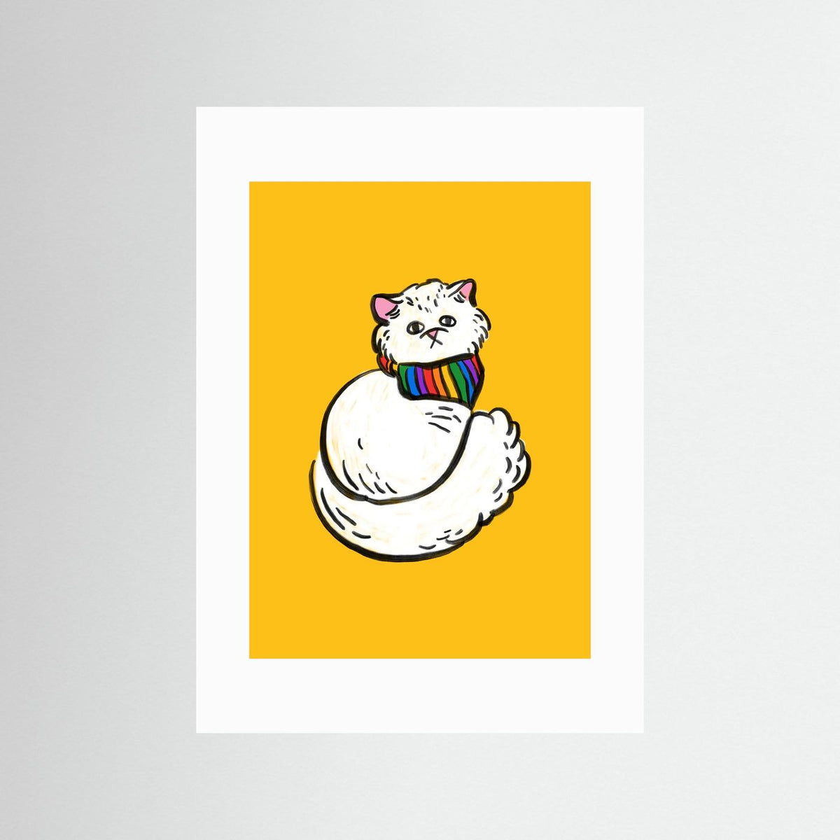 Rainbow Kitty Art Print