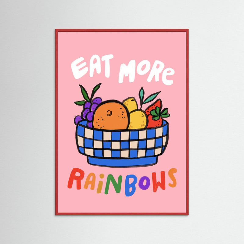 Eat More Rainbows Art Print