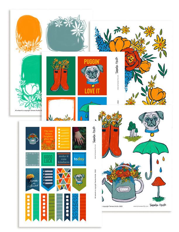 After The Rain Printable Set