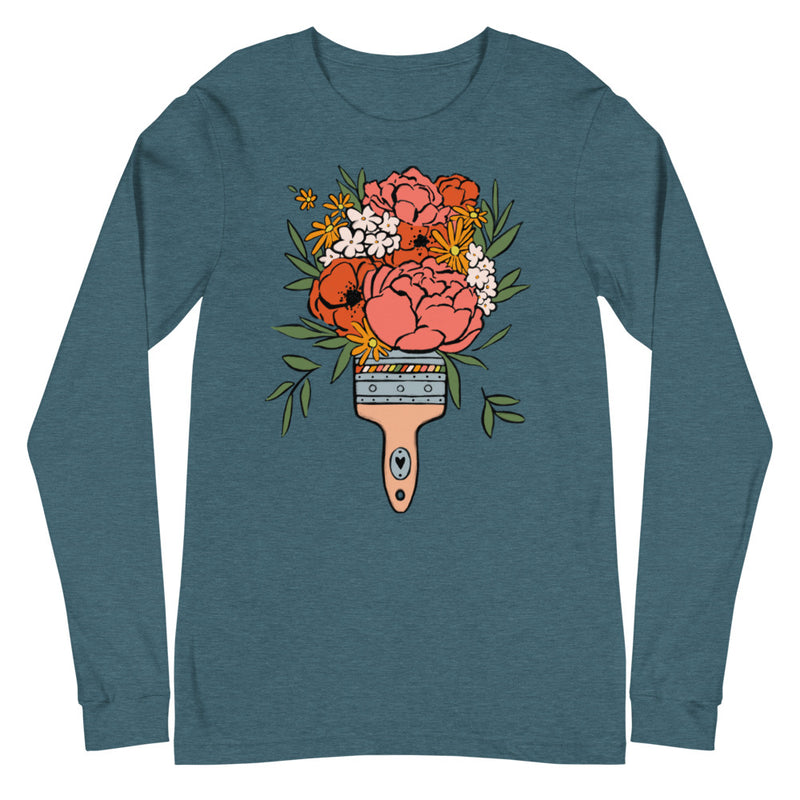 Bloom Where You're Painted Unisex Long Sleeve Tee